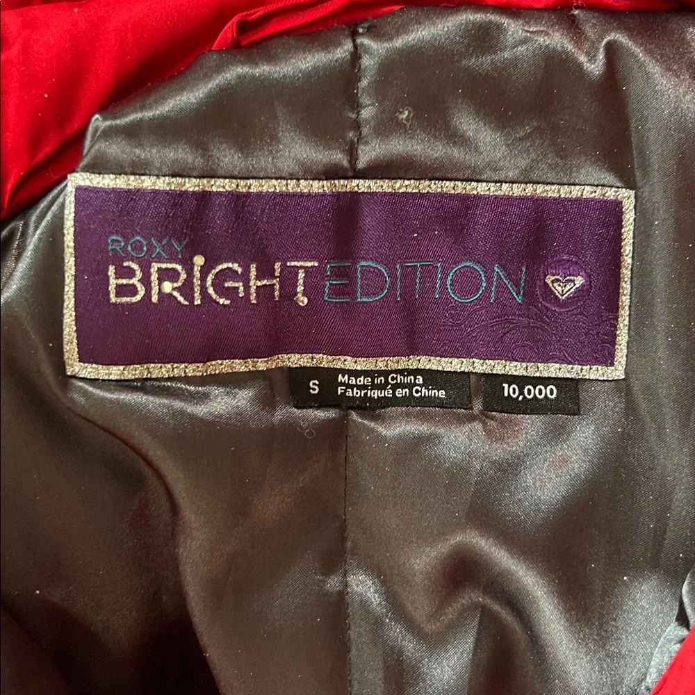 Roxy bright edition Red‎ ski Puffer Jacket with Gray ski Pants size S